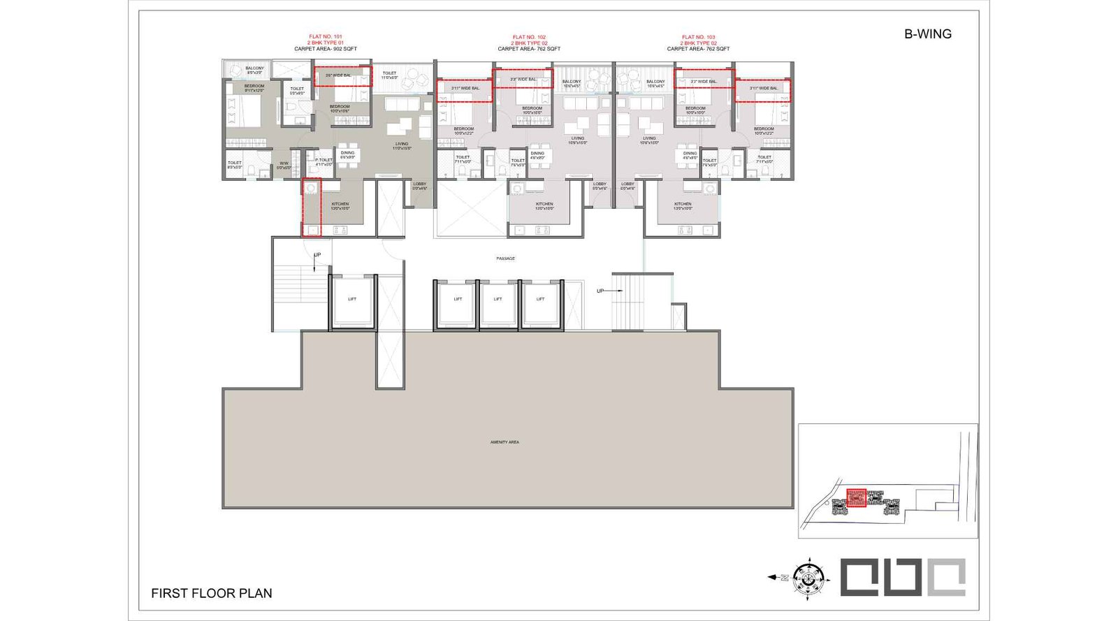 Shankeshwar-Kingsland-Ala-Carte-Homes-Floor-Plan-First-B-Wing